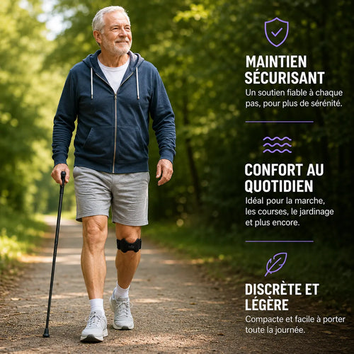 Knevia™ — Genouillère de Maintien & Compression